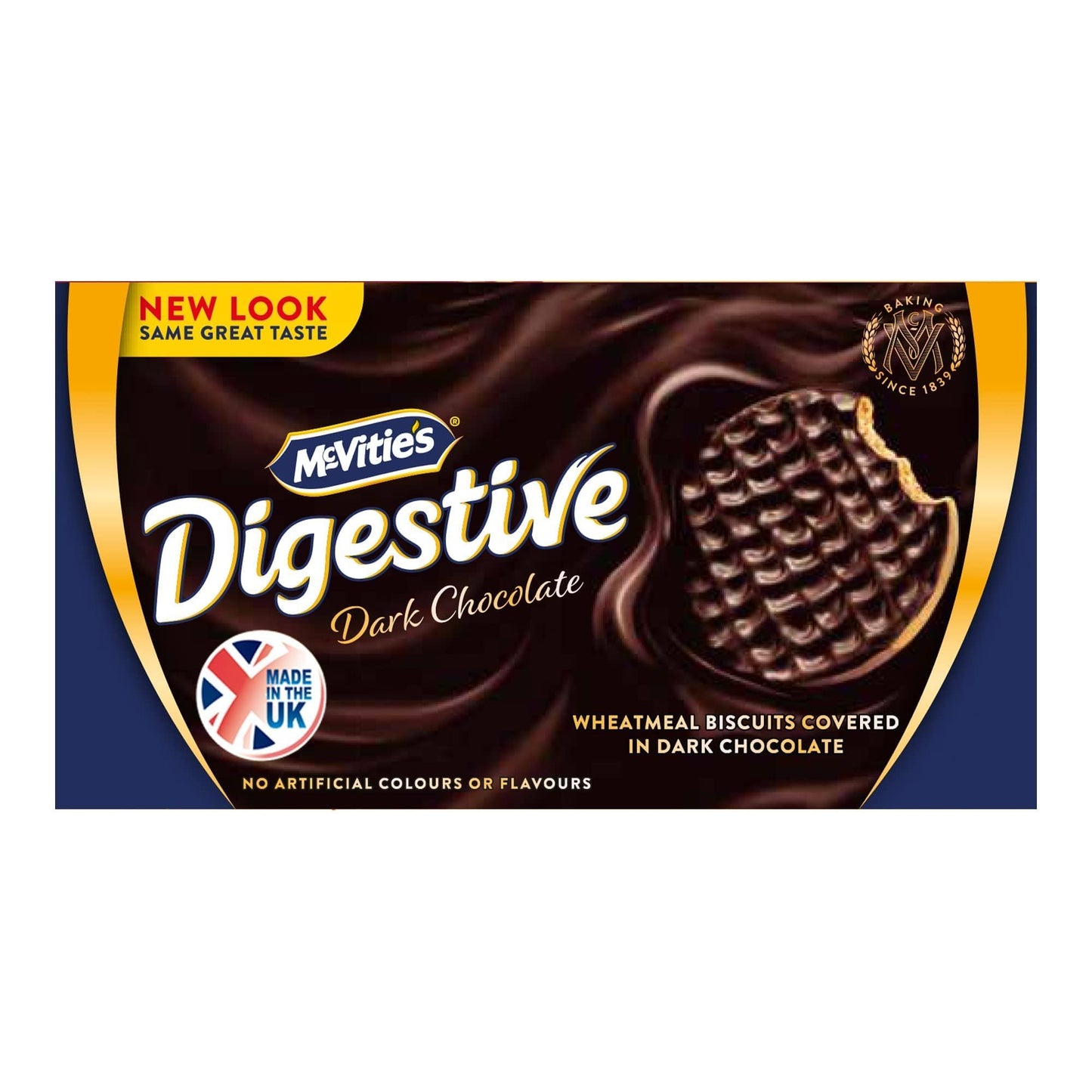 McVities (UK) Imported Dark Choco Digestive Biscuit With Goodness Of Whole Meal | Delicious & Healthy Cookie, No Artificial Colour And No Hydrogenated Vegetable Oil, 200G - "Dark Choco Digestive Biscuits!"