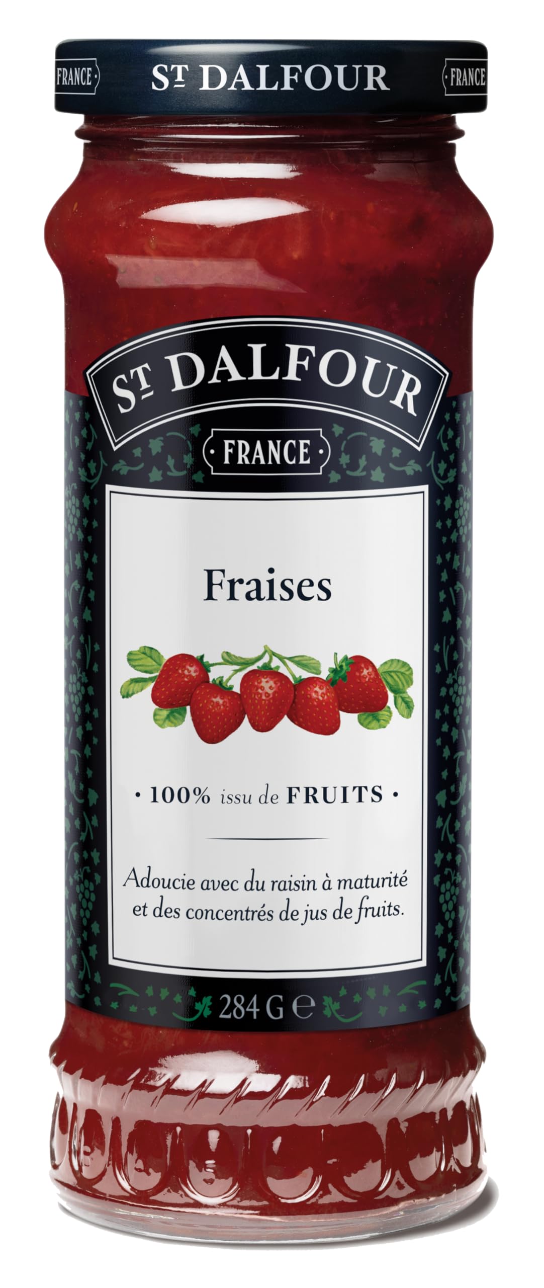 St Dalfour Fruit Preserve, Strawberry, 284grams