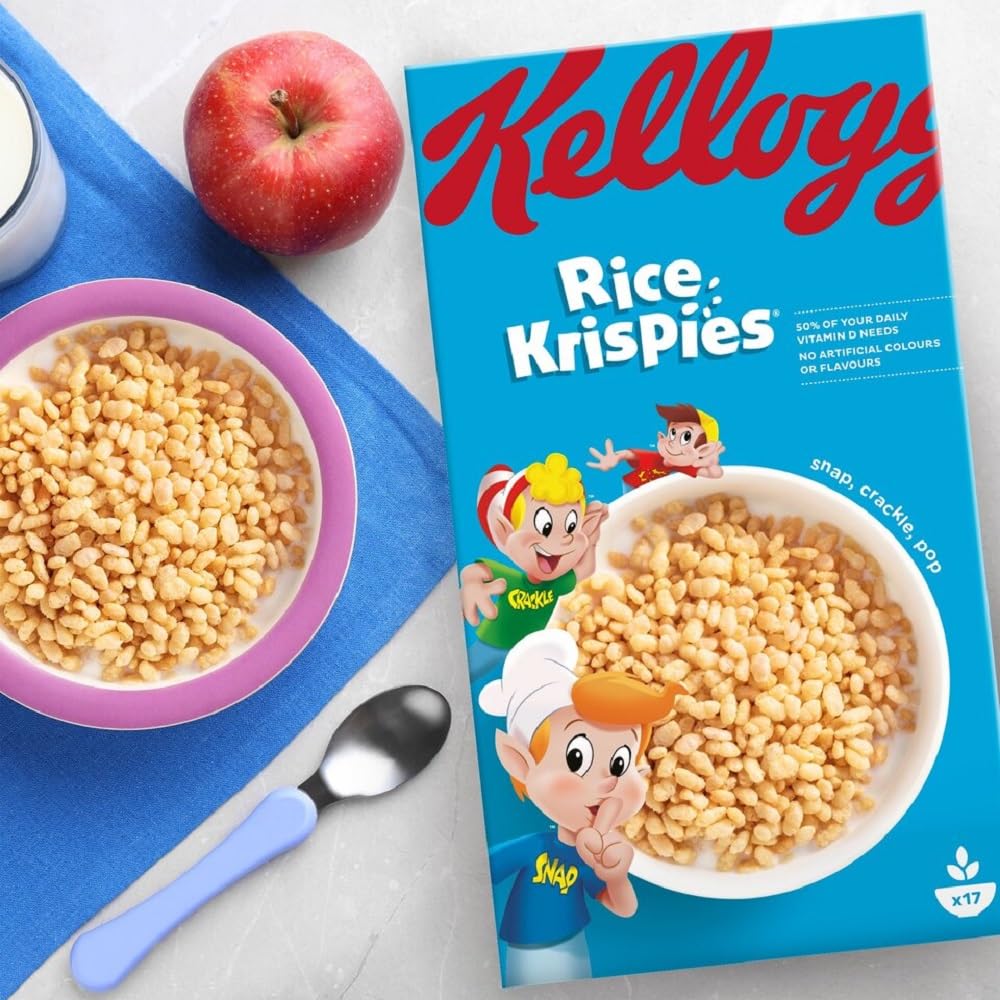 Kellogg's Rice Krispies, 510g - Snap, crackle, and pop your way to breakfast happiness with Kellogg's Rice Krispies, 510g.