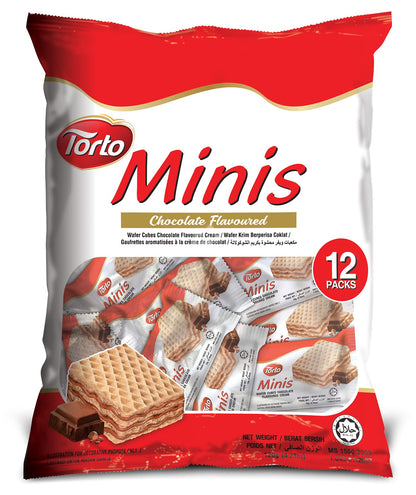 Torto Minis Chocolate Flavoured Wafer Cubes.120gm.(Pack Of 2)