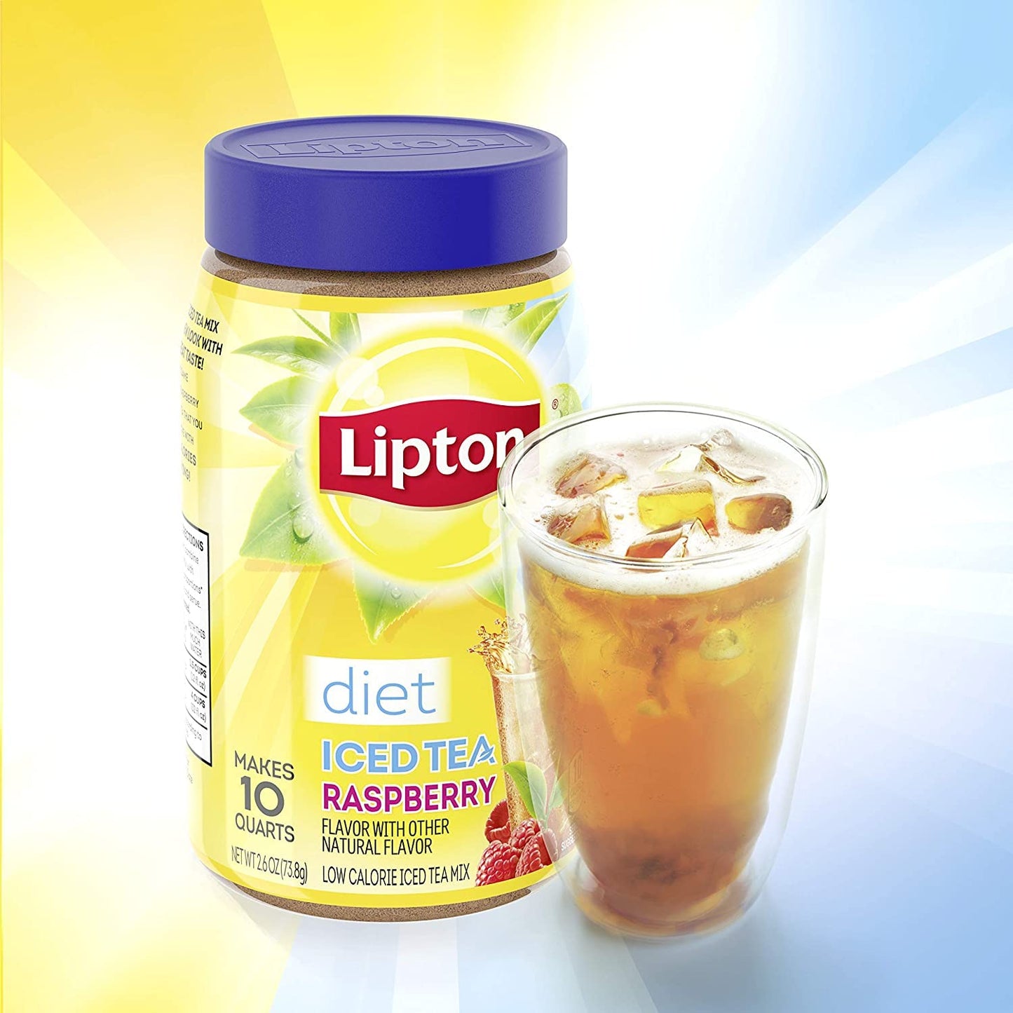 Lipton Diet Ice Tea Raspberry, 2 x 73.8g - "Raspberry Tea Duo!"