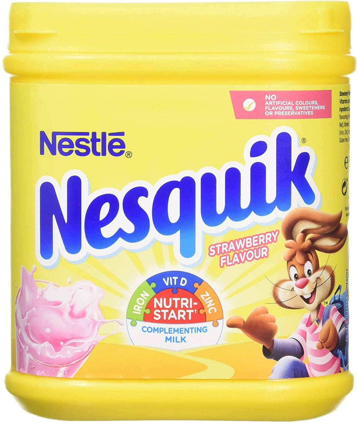 Nesquik Nestle Strawberry Milk Drink Mix, 500 g - "Strawberry Nesquik Mix - 500g of Strawberry Deliciousness!"