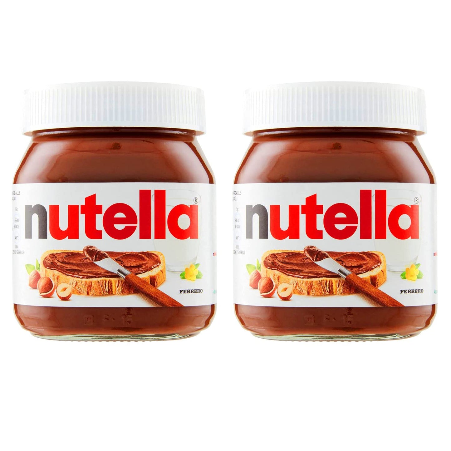 Nutella Hazelnut Spread with Cocoa (350g) - Pack Of 2 - "Spread the happiness!"