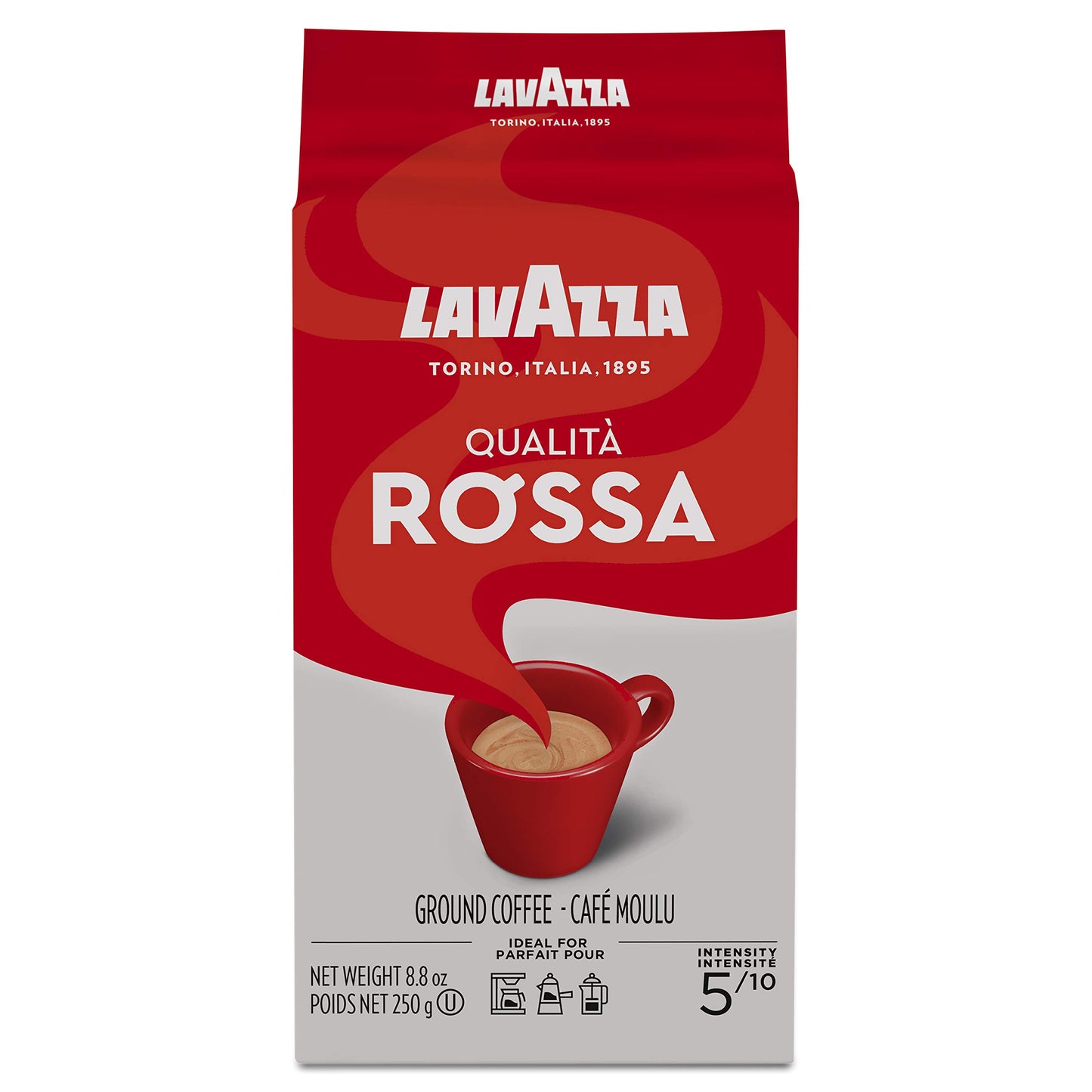 Lavazza Qualita Rossa Caffe Ground Espresso, 250g - "Rich Italian Blend!"