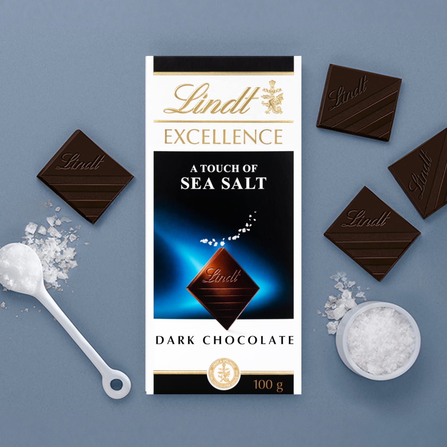 Lindt Excellence Sea Salt Dark Chocolate, 3.53 oz ℮ 100 g