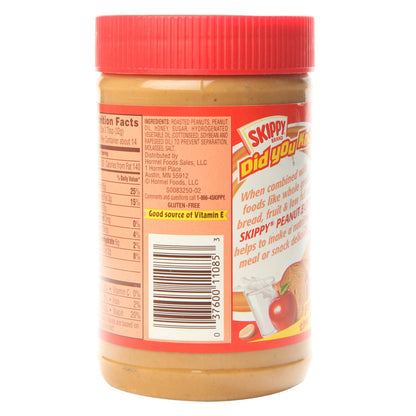 Skippy Peanut Butter - Roasted Honey Nut Creamy, 462g Jar