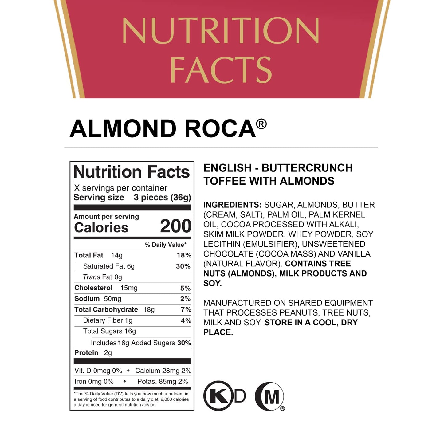 Brown and Haley Almond Roca 1 10 Oz Can - Almond delight