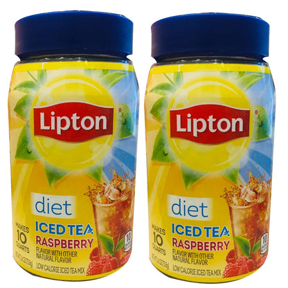 Lipton Diet Ice Tea Raspberry, 2 x 73.8g - "Raspberry Tea Duo!"