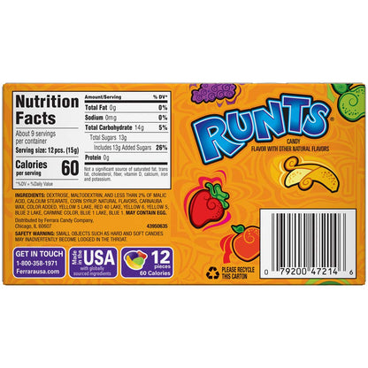 Wonka Runts Candy - 141g Pack: Indulge in Sweet Nostalgia!