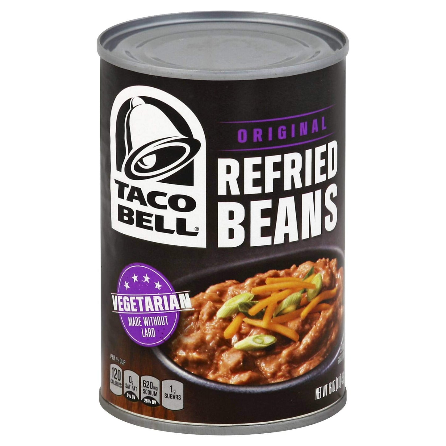 Taco Bell Original Refried Beans Case 1lbs (PACK OF 12)