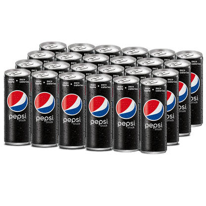 Pepsi Black Can 250ml x 24 Units - "Convenient Pepsi black cans!"