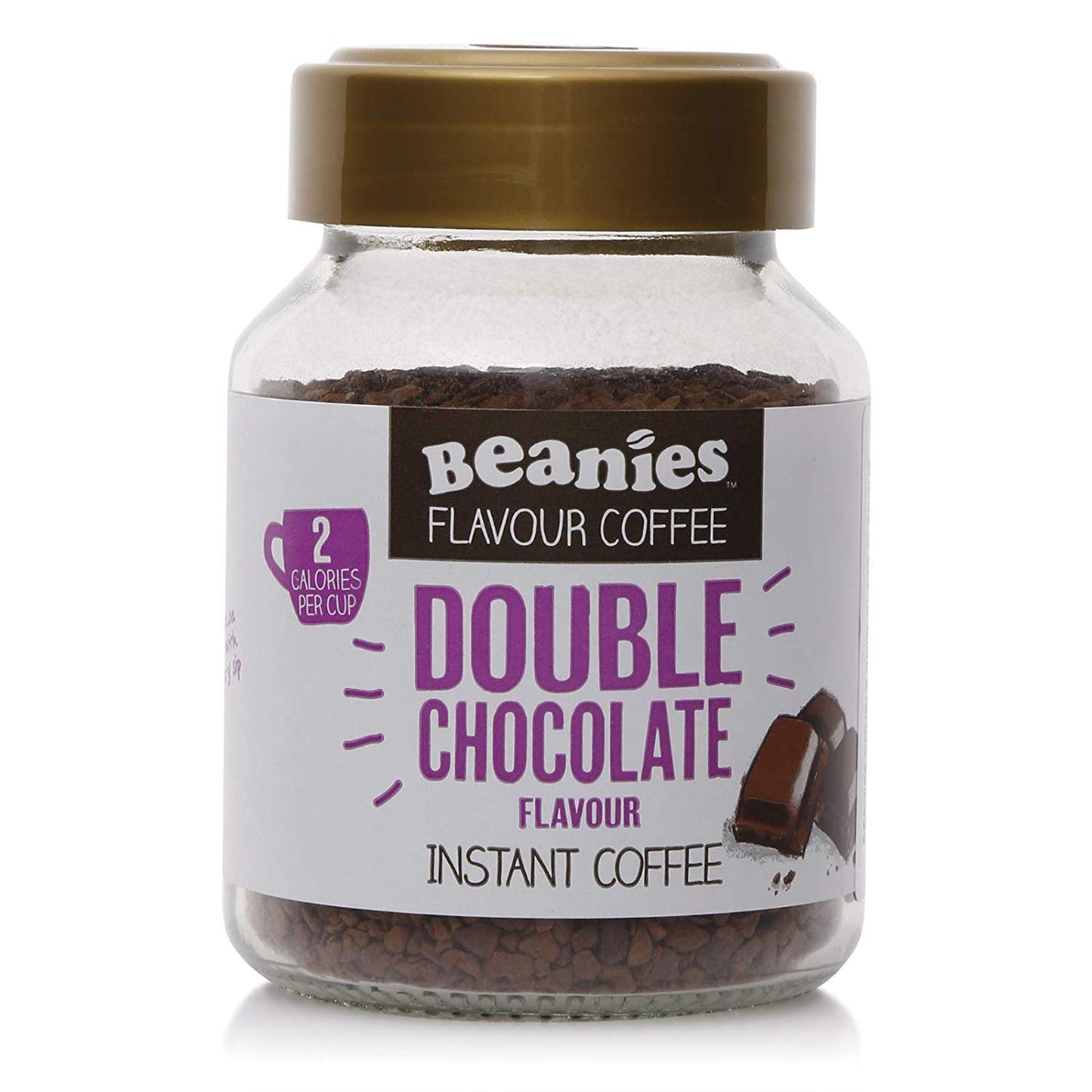 Beanies Instant Flavoured Double Chocolate Coffee (UK Special) - 50gm - Ultimate chocolate indulgence