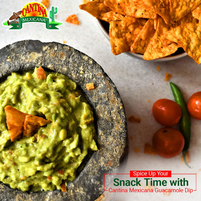 Cantina Mexicana Guacamole Dip | Avocado | Mexican Cuisine | Seasoning & Spread | Contains Avocado Fruit, Green & Red Paprika, Onion, Tomato & Cheese Powder | Used for Tacos, Burritos & Nachos | Slightly Spicy | Vegetarian (190g) - Guacamole dip