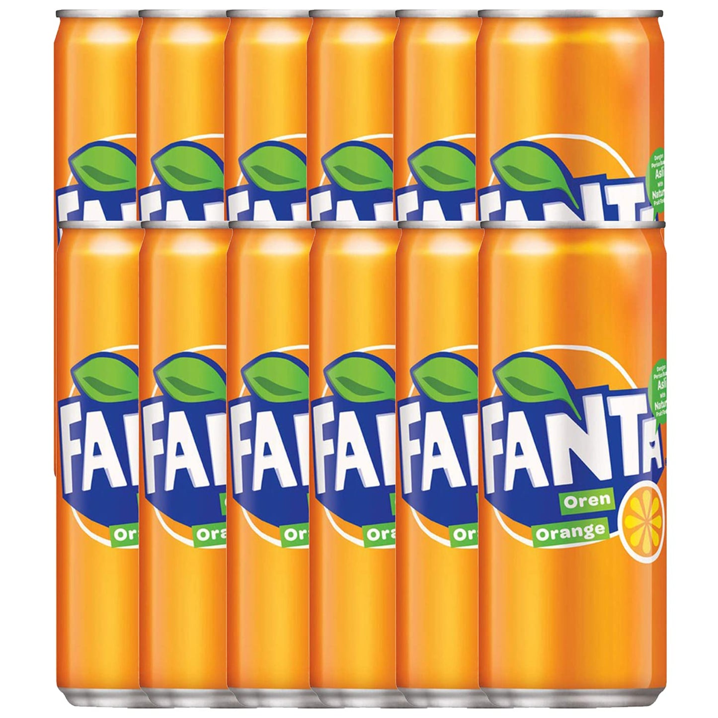 Fanta Orange Flavoured Drink, 12 X 320 ml - Orange refreshment!