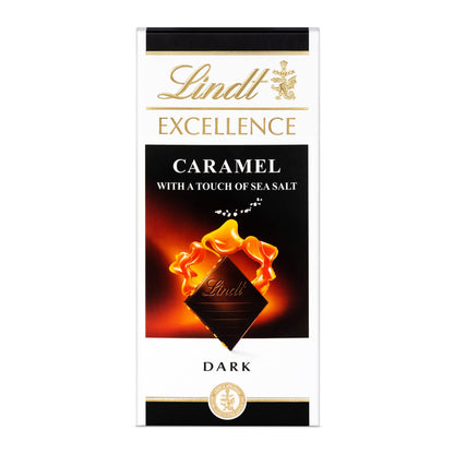 Lindt Excellence Dark Chocolate, Caramel, 100g