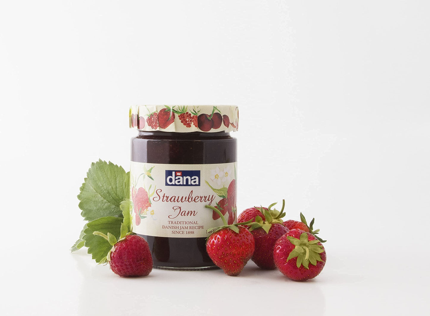 CANOE Dana Strawberry Jam + Raspberry Jam, 340g, Pack of 1 Each, Product of Poland - Strawberry & raspberry duo