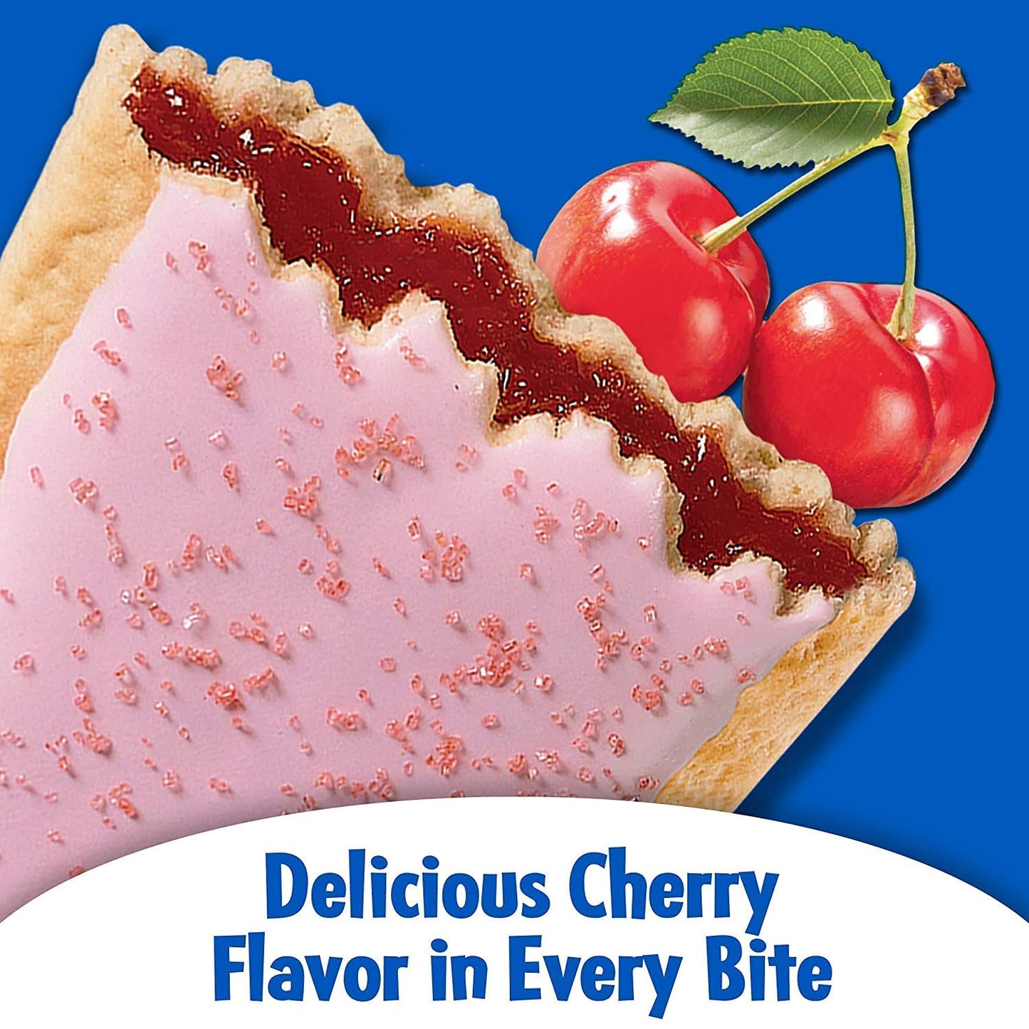 Pop Tarts Frosted Cherry Pack of 4 Pouch, 4 x 416 g - "Four-pack of cherry goodness!"