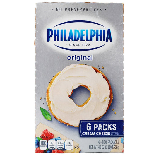 Kraft Philadelphia Original Cream Cheese, 226g (pack of 6) - "Cream Cheese Delight!"