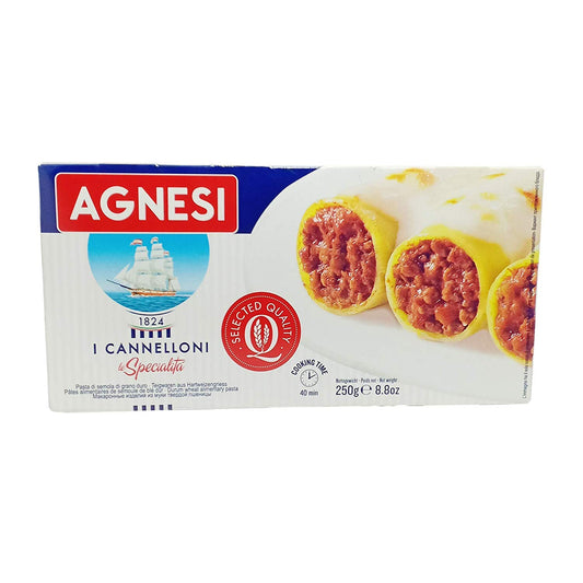 Agnesi Cannelloni Pasta, 250g, Pack of 1 - Perfect Pasta for Stuffing!