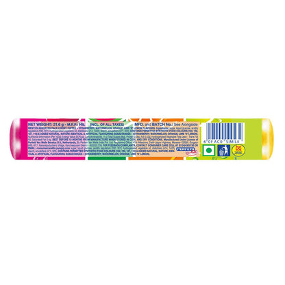 Mentos Rainbow Roll Candy - Assorted Flavours, 36.4g - "Assorted Flavour Rainbow Candy!"