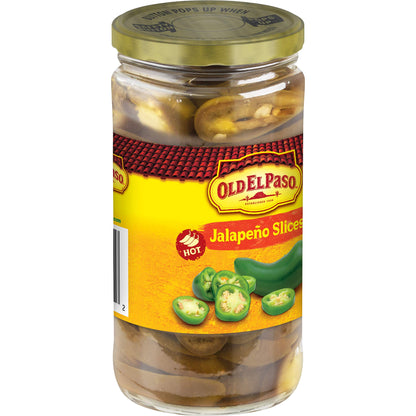 Old El Paso Hot Jalapeno Slices, 340 g - "Hot and tangy!"