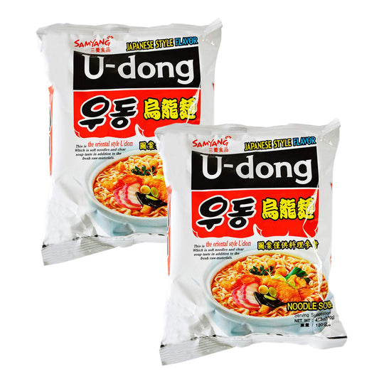 Samyang Hot Chicken Noodles U-Dong Japanese Style Flavor (120g, Pack of 2)