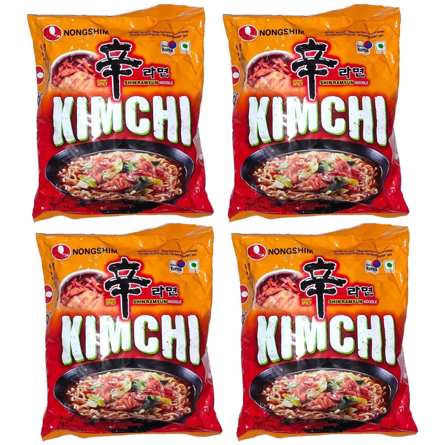 Nongshim Kimchi Shin Ramyun Instant Noodle Gourmet Spicy, 4.23 oz / 120 g - "Nongshim Kimchi Shin Ramyun - 120g of Gourmet Spicy Noodle Perfection!"