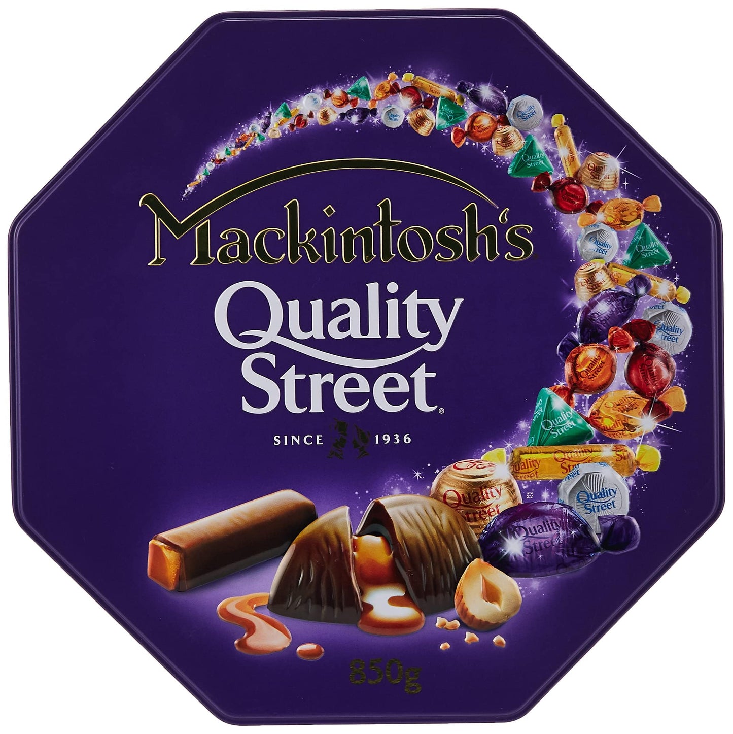 Mackintosh's Quality Street Tin 850g - "Tin of Delights!"