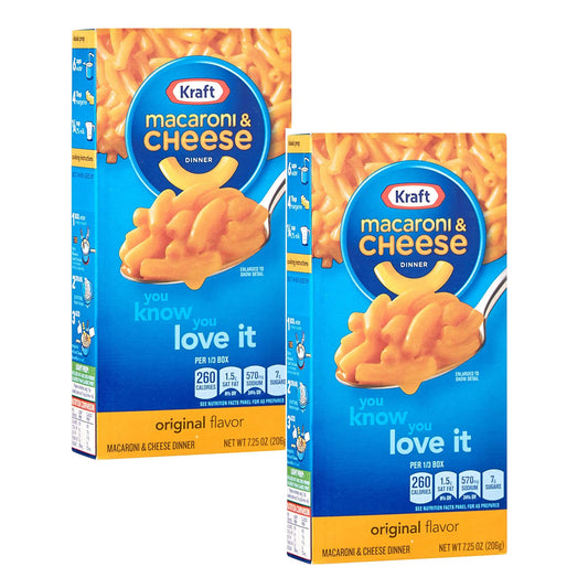 Kraft Macaroni and Cheese The Cheesiest, 206 g (Pack of 2) - "Cheesiest Duo!"