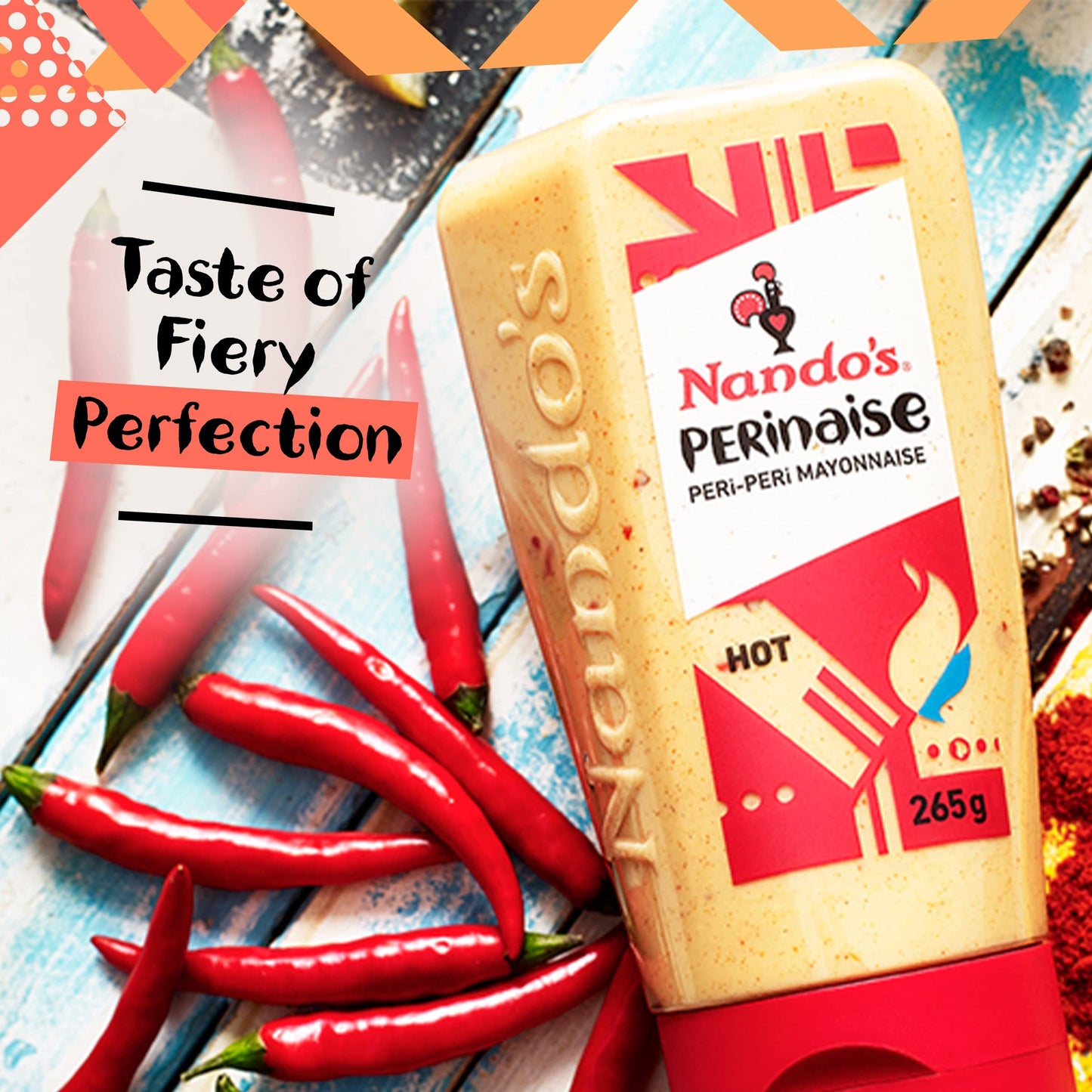 Nando's Perinaise Peri Peri Mayonnaise, 265g - "Peri Peri Perinaise!"