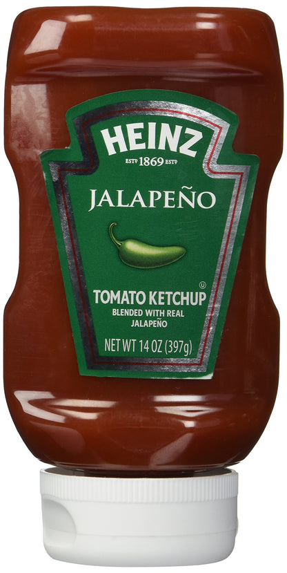 Heinz Jalapeno Tomato Ketchup, 397g - Tomato ketchup with a jalapeno kick.