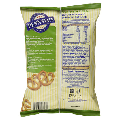 Penn State Pretzels - Sour Cream & Chive (175g) - "Creamy pretzel delight!"