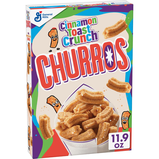 Cinnamon Toast Crunch General Mills Cinnamon Toast Crunch Churros, 337 G - Cinnamon churro cereal