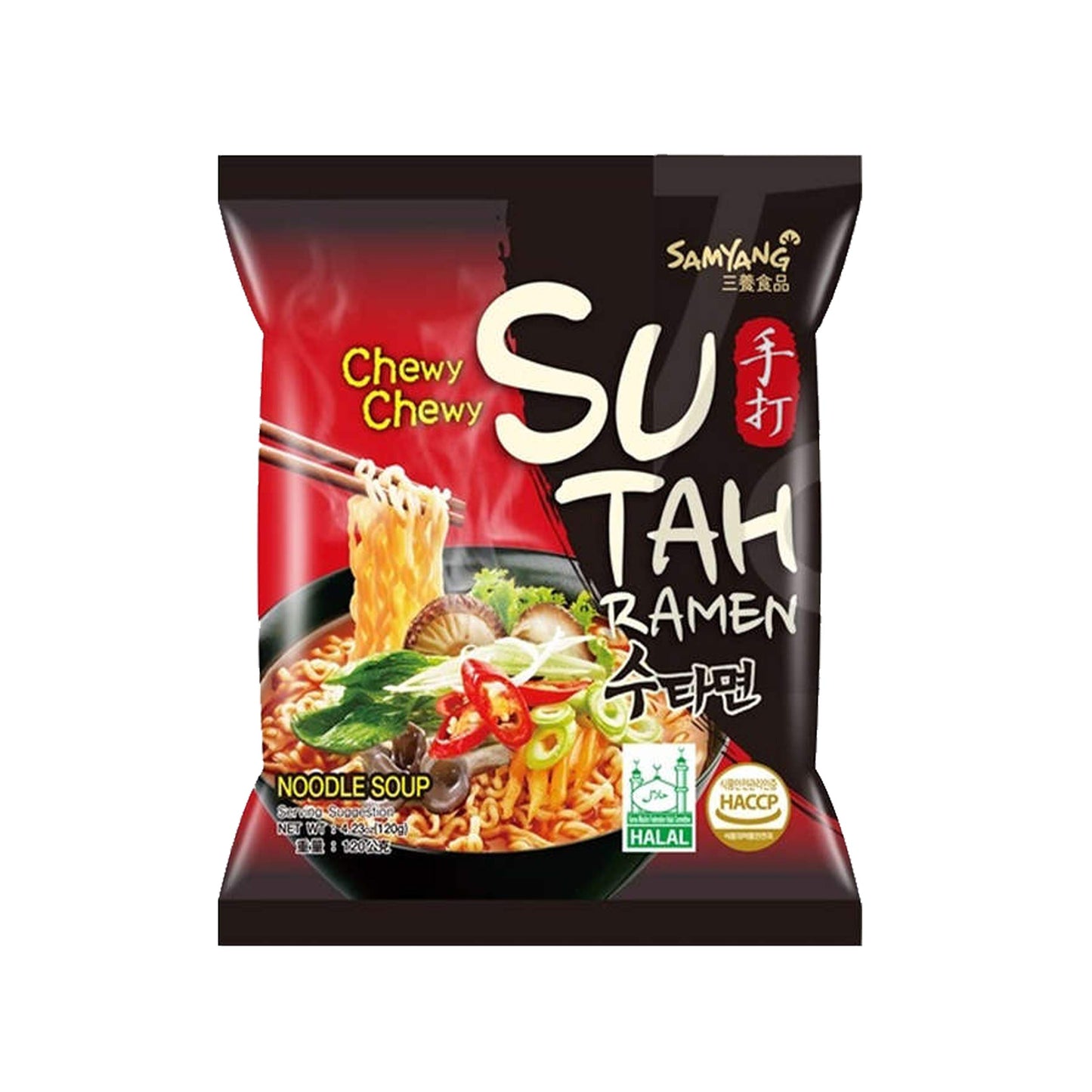 Samyang Ramen Sutah Noodles (600g) - Bold Flavor, Big Satisfaction