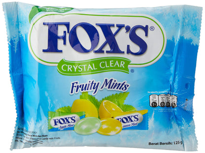 Fox's Crystal Clear Fruity Mints, 125 g - Fruity mints!