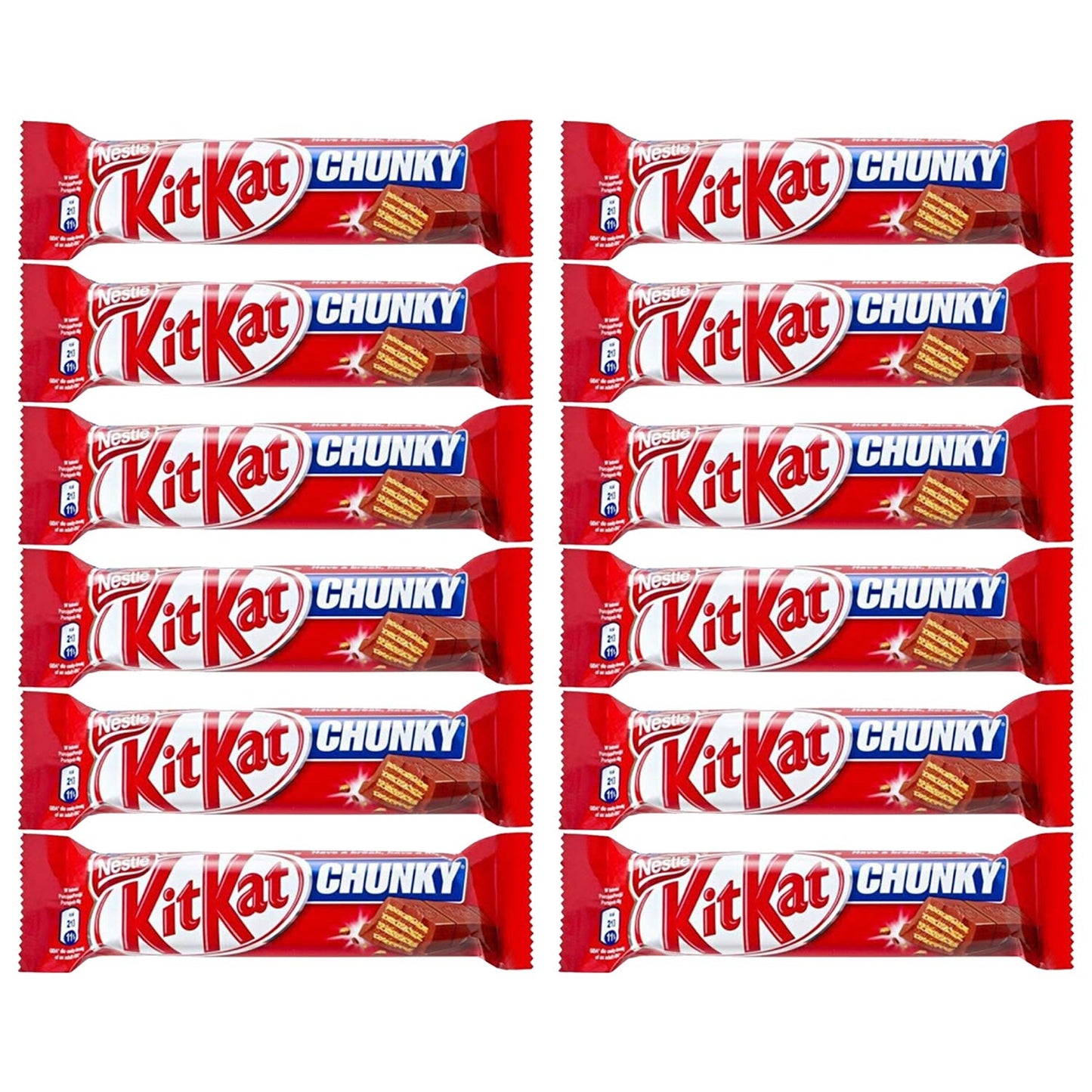 KIT KAT Chunky Milk Chocolate - 12 Pack, 12 x 40 g - Share the joy of Kit Kat Chunky Milk Chocolate with a 12-pack, 12 x 40g.