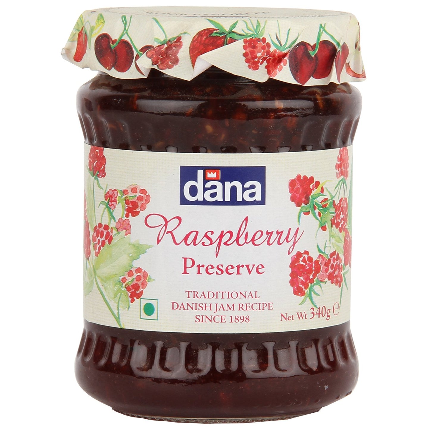 DANA Jam, Raspberry, 340g - Raspberry bliss!