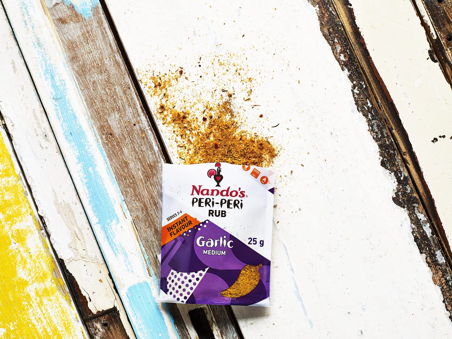 Nando's Garlic Peri Peri Seasoning Rub 25g - "Garlic Peri Peri Perfection!"