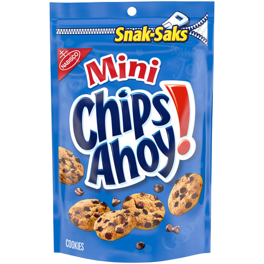 Nabisco Snack Sak Mini Chips Ahoy, 226g - "Mini Chips Ahoy Joy!"