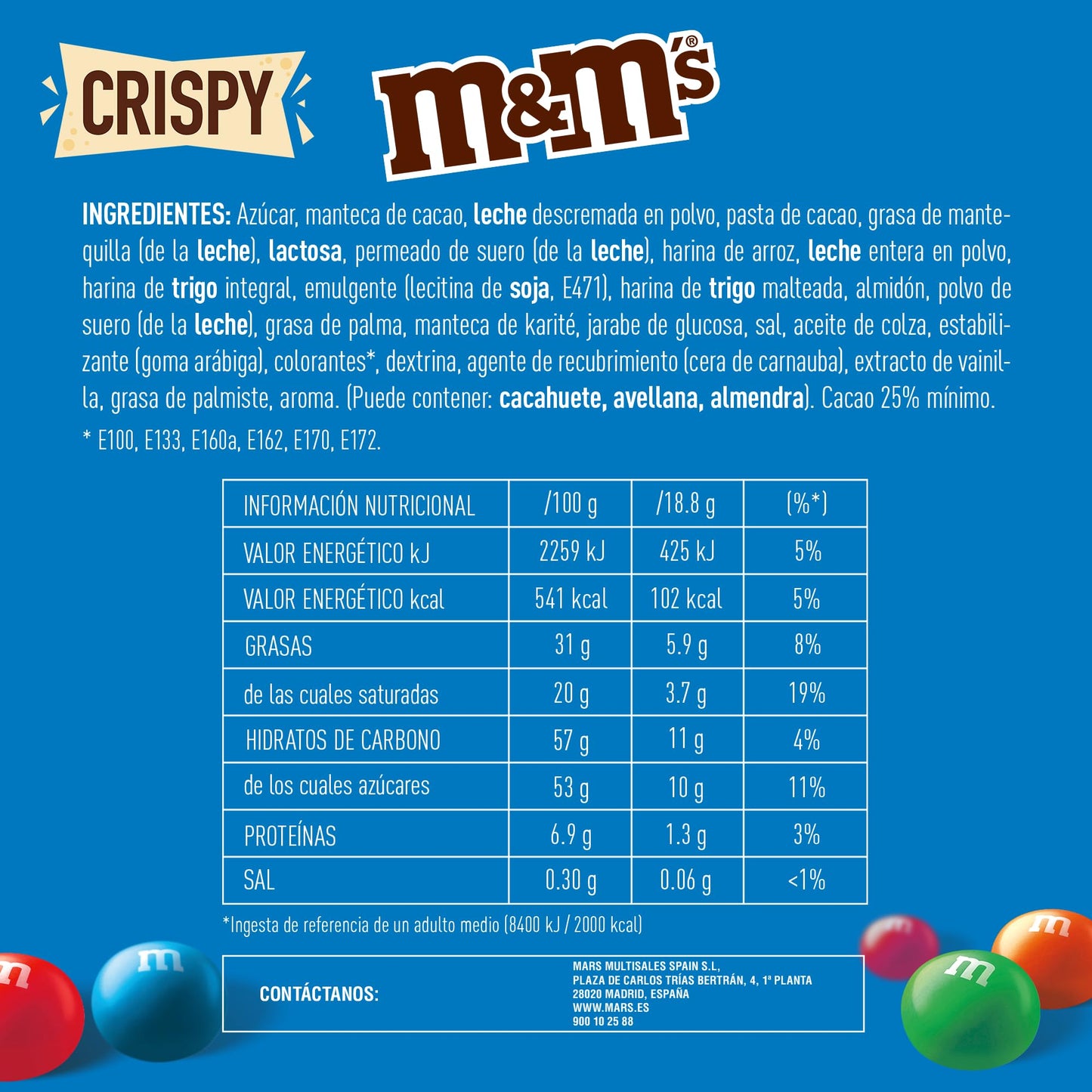 M&M's Crispy Milk Chocolate Bar, 150g - "Crispy Choco Bar!"