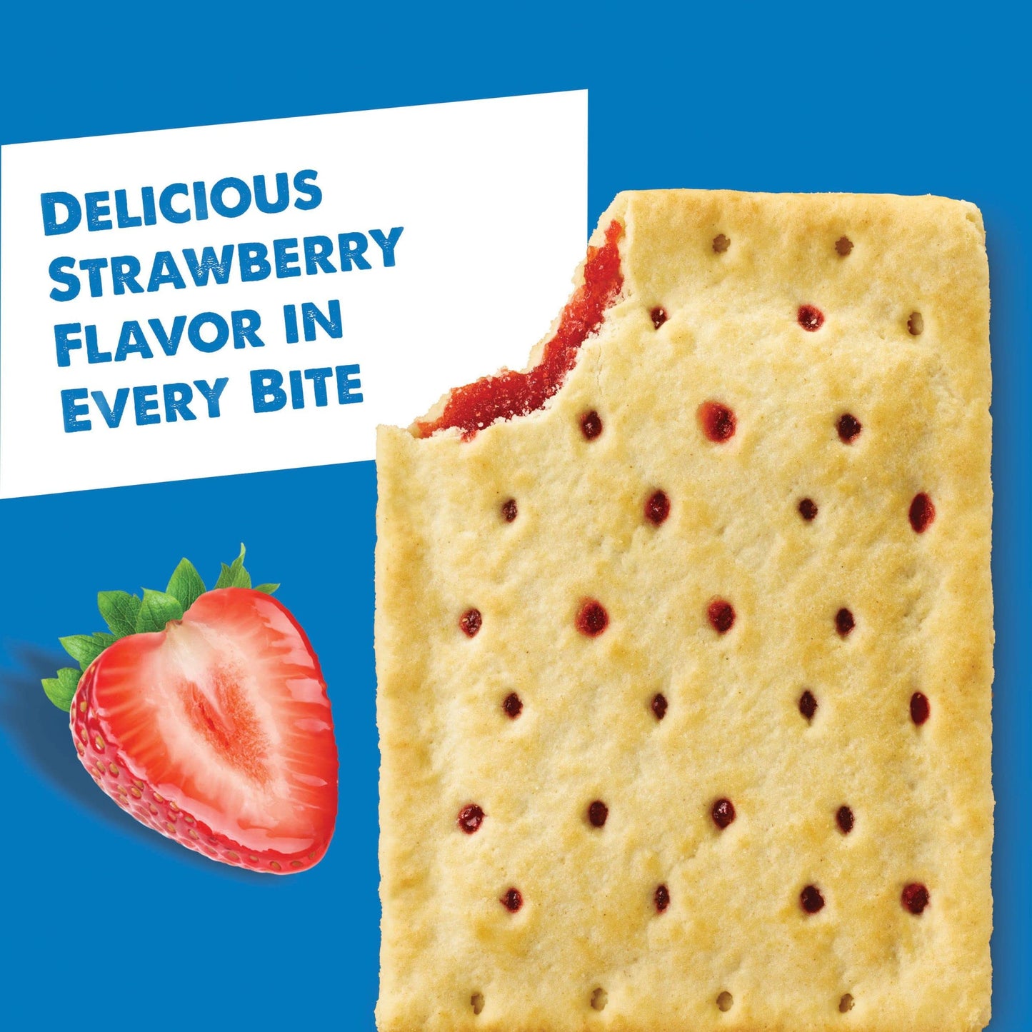 Pop Tarts Unfrosted Strawberry, 384 g - "Unfrosted strawberry Pop-Tarts!"