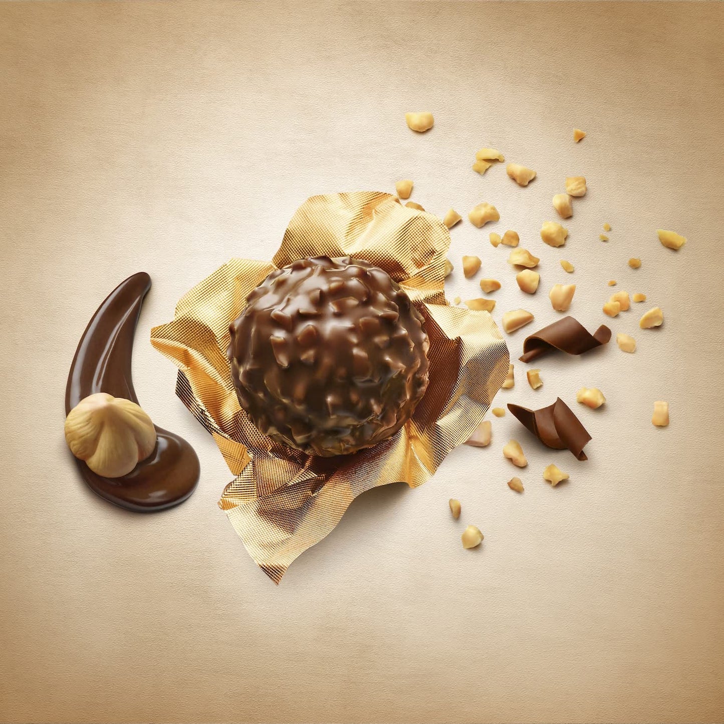 Ferrero Rocher Hazelnut Chocolates, 3 Pcs (Pack Of 2) - 0.6 Kg - Double hazelnut joy!