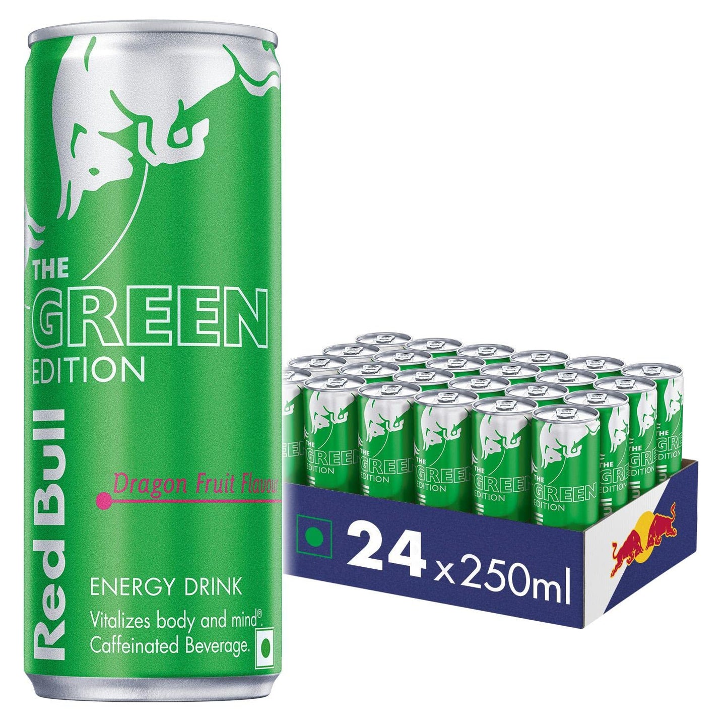 Red Bull Energy Drink, The Green Edition, 250 ml (24 Pack) - Green Edition Power!