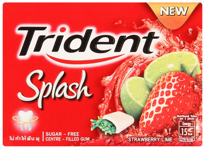 Trident Dentyne Splash (Sugar Free) - Strawberry with Lime Gum