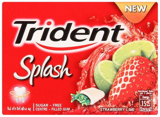 Trident Dentyne Splash (Sugar Free) - Strawberry with Lime Gum