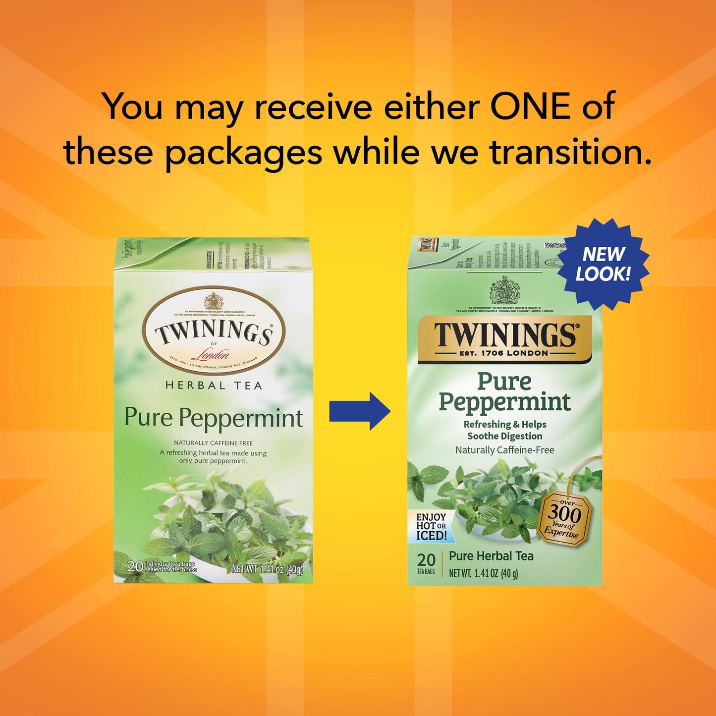 Twinings Pure Peppermint Tea, 40 g