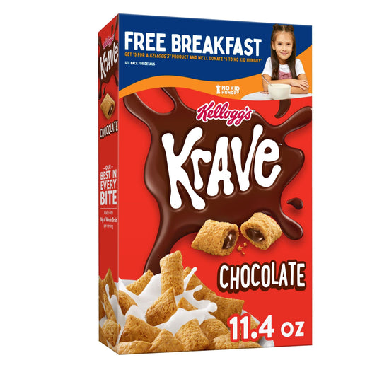 Kellogg's Krave Chocolate, 323 g - Crave-worthy chocolate flavor in Kellogg's Krave Chocolate, 323g.