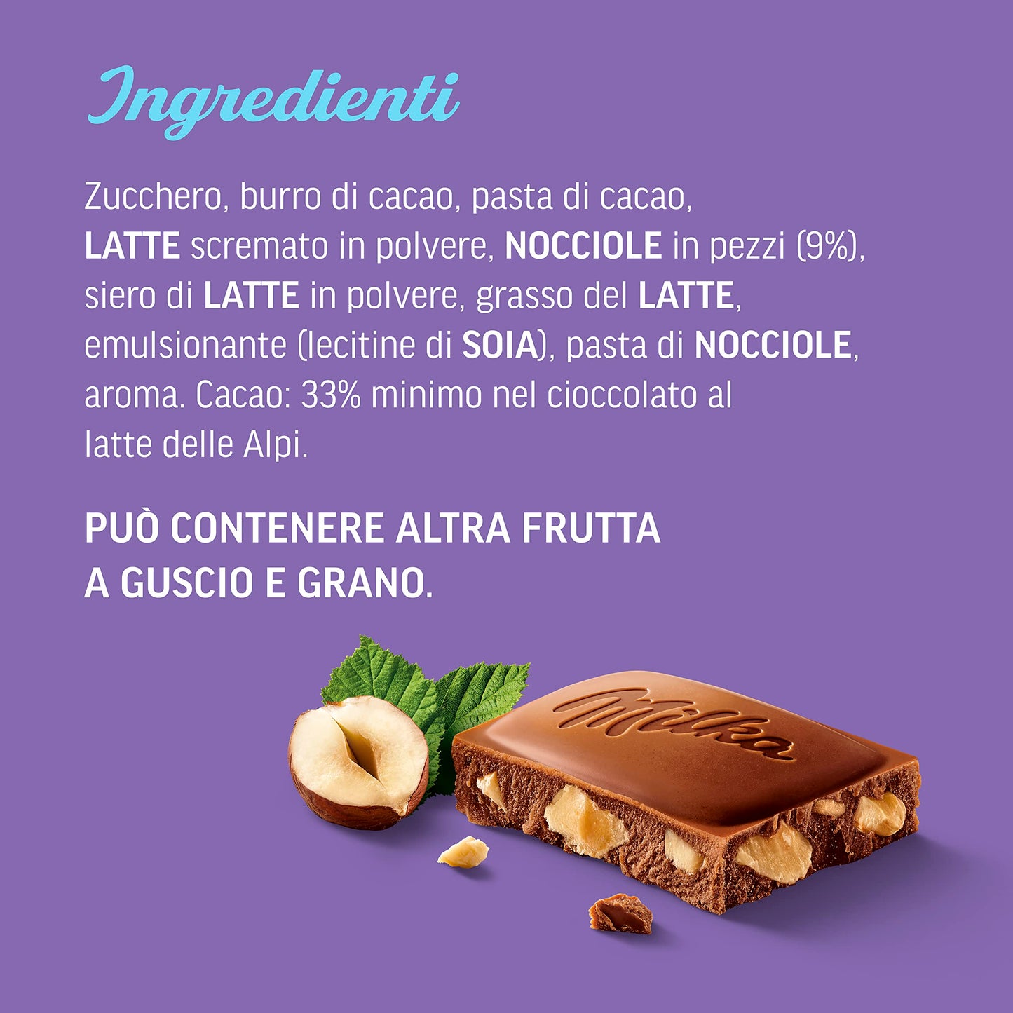 Milka Hazelnut Chocolate Pouch, 100 g - "Hazelnut Treats!"