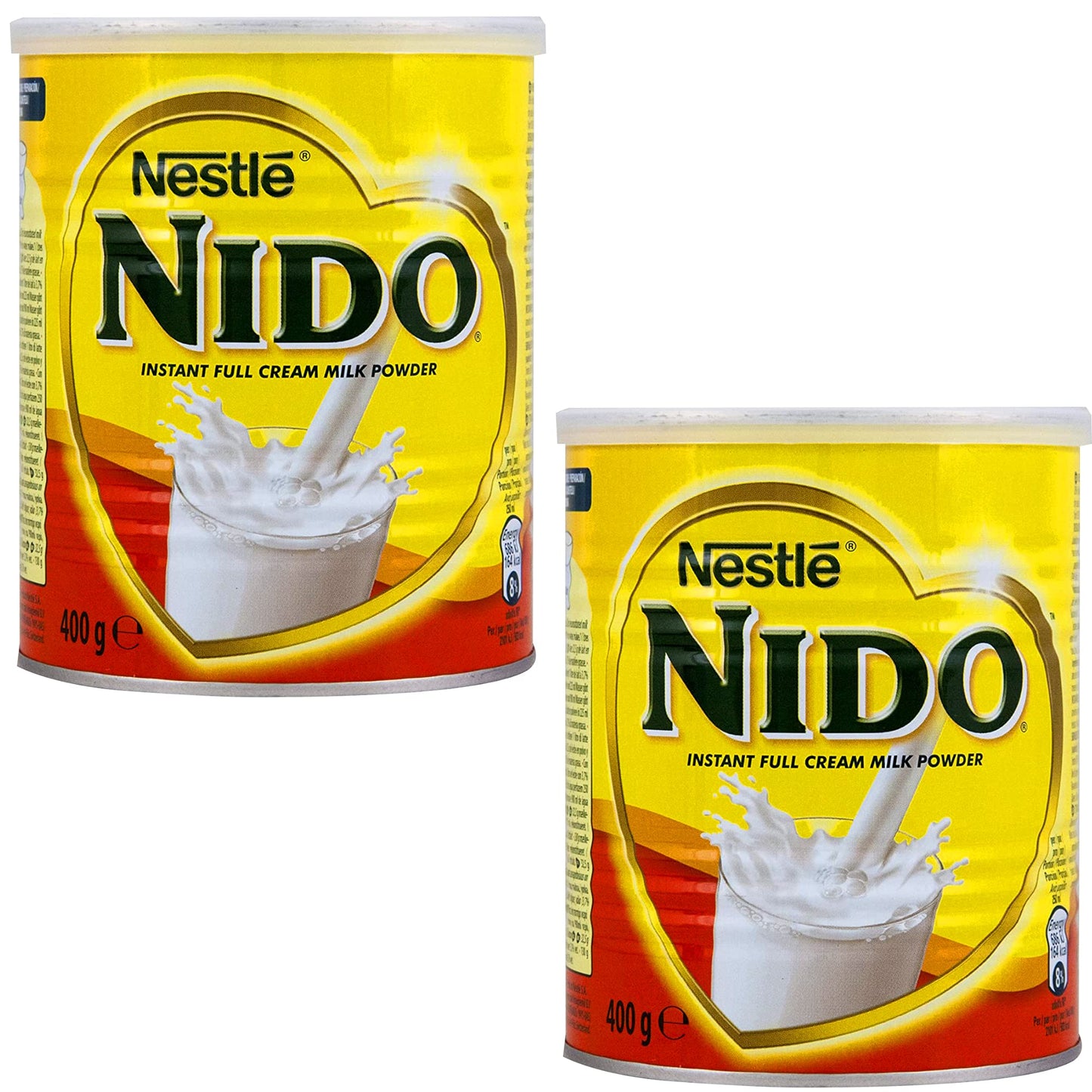 Nestlé Nido Instant Full Cream Milk Powder, 2 X 400 G - "Nido Instant Full Cream - Pack of 2, 400g Each of Nutritious Milk Powder!"