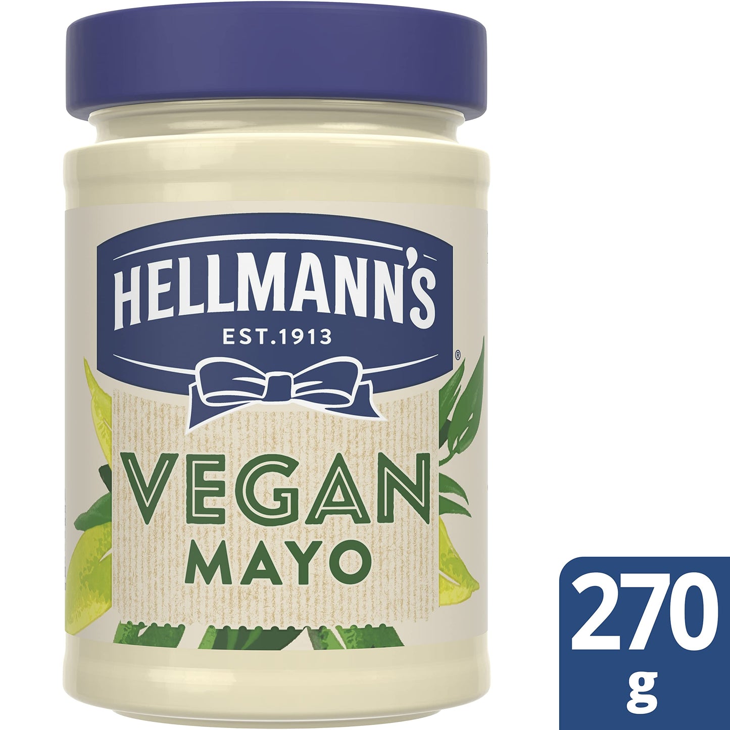 Hellmann's Vegan Mayonnaise, 9.52 oz ℮ 270 g - Vegan mayo, perfect for plant-based diets.